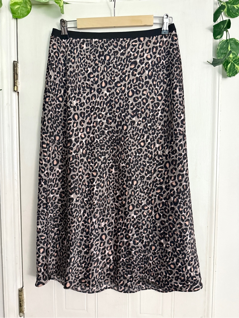 Victoria's Secret Pink Black Leopard A-Line Skirt M